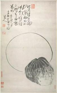 古人吃瓜图,穿越千年的消夏风情